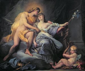 Apollon caressant la nymphe Leucothée